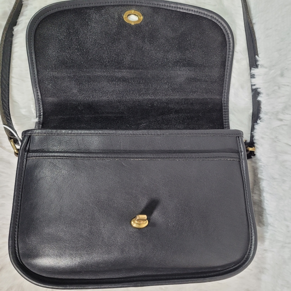 SOLD!!! Black Vintage Coach City Bag #9790 - Picture 6 of 9